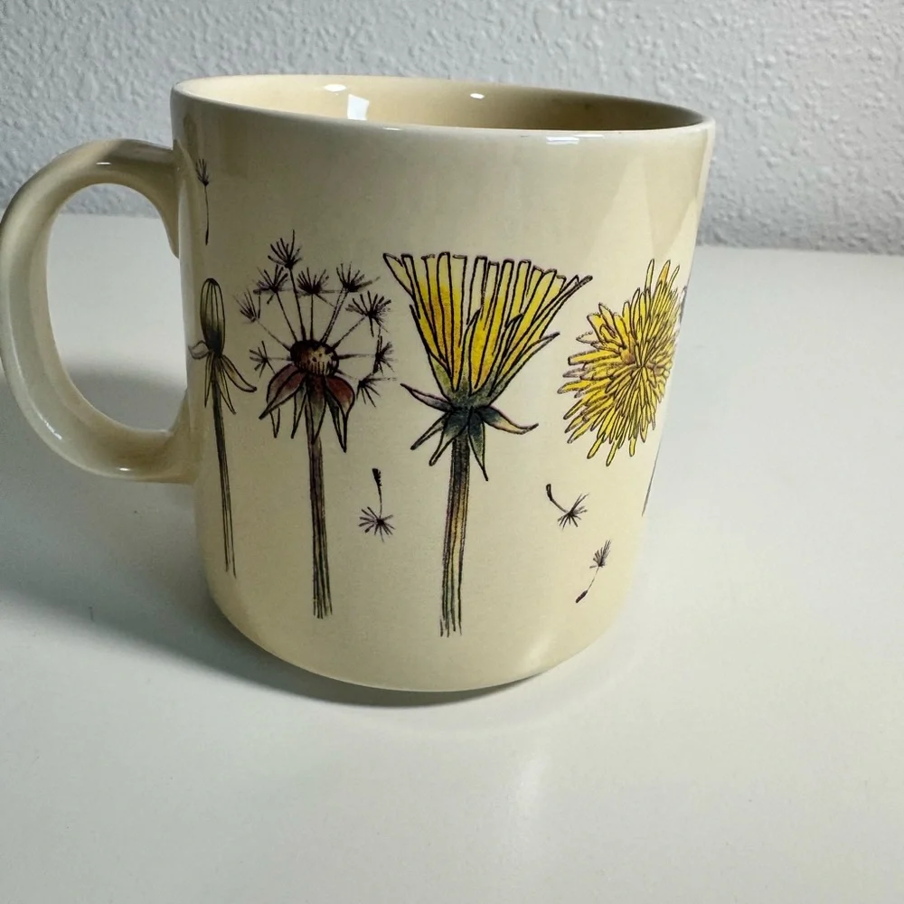 Russ Berrie Cream Ceramic Cup‎